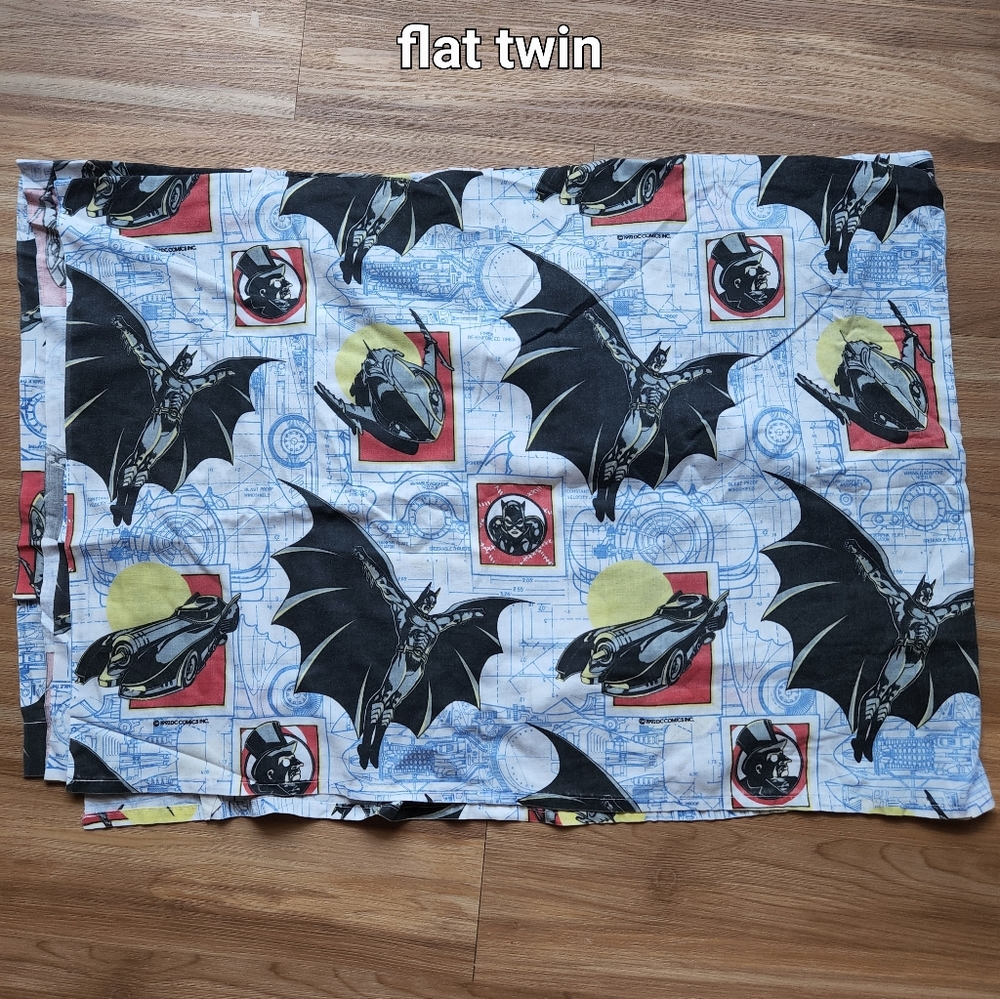 Vintage batman sheets twin flat